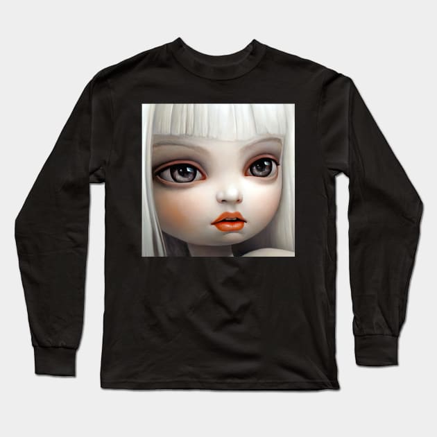 The white head 2004 - Mark Ryden Long Sleeve T-Shirt by Kollagio